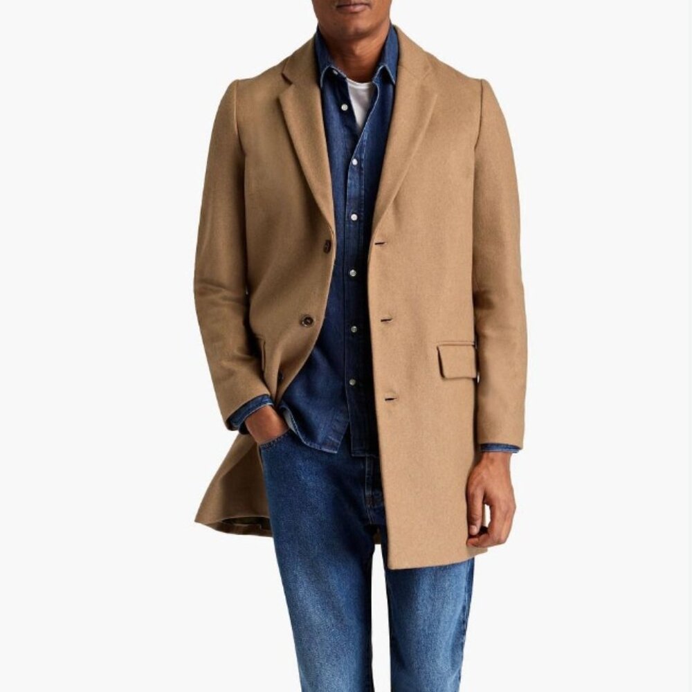 A.P.C. Men's Camel Coat